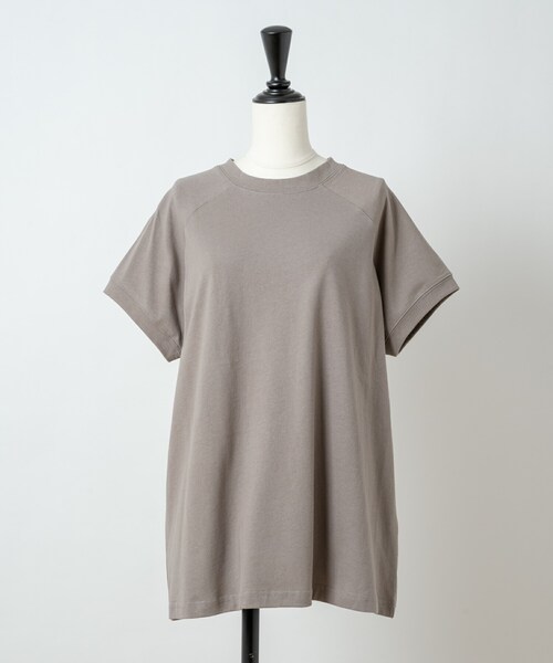 Rewde（ルゥデ）の「フレンチスリーブゆるＴシャツ（1R15-07192）（Tシャツ/カットソー・レディース・ブルー/ホワイト/ブラウン/ブラック・M）」の4枚目の写真