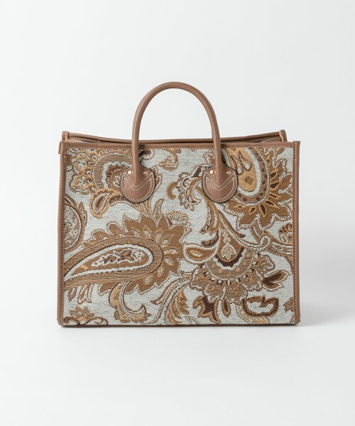 Rewde（ルゥデ）の「【2WAY】 ジャガードトートバッグ（1R18-BA0116）（トートバッグ・レディース・ブラウン/ホワイト/ブルー・F）」の3枚目の写真