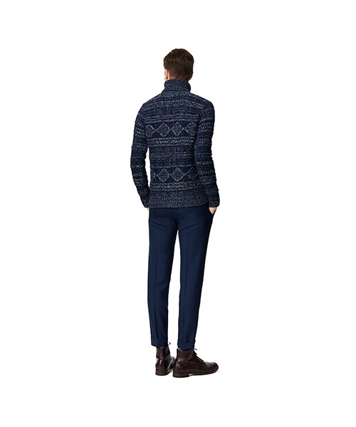 GANT Rugger（ガントラガー）の「R. HORIZONTAL CABLE ROLLER タートルネックニット（その他・メンズ・NAVY・XS/S/M/L/XL/2XL）」の5枚目の写真