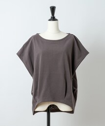 Rewde | バックタックフレンチスリーブトップス(1R15-06187)(Tシャツ/カットソー)