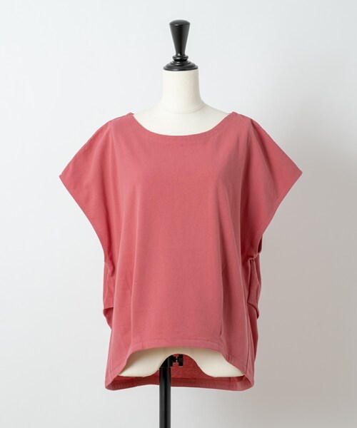 Rewde(ルゥデ)の「バックタックフレンチスリーブトップス(1R15-06187)(Tシャツ/カットソー・レディース・グレー/ホワイト/レッド/ピンク/ブルー・M)」の5枚目の写真