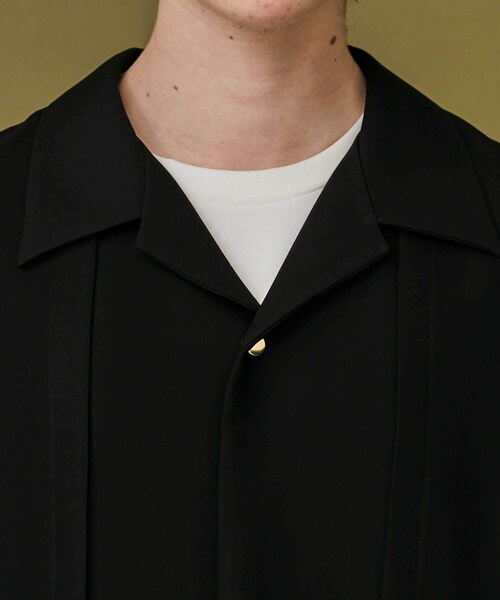 CULLNI(クルニ)の「FRONT LAYERED SHORT SLEEVE SH(その他・メンズ・その他/BLACK/GREY BEIGE/BLUE・1/2)」の14枚目の写真