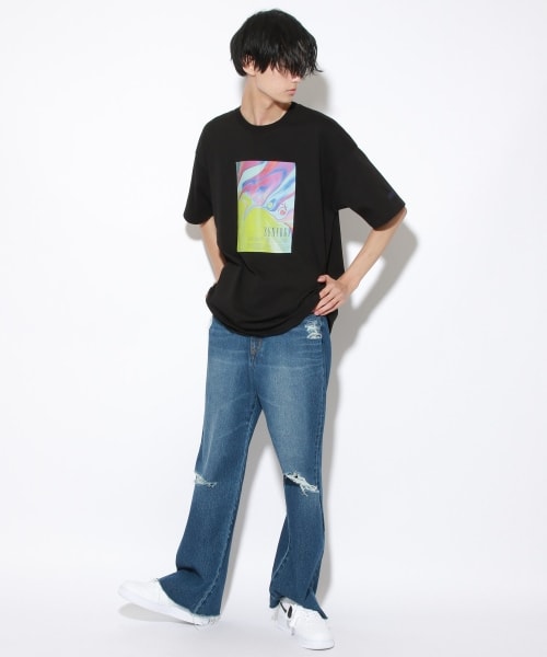 PAGEBOY（ページボーイ）の「【PAGEBOYLIM】オイルアートＴ【WEB先行予約】（トップス・レディース・オフホワイト/ブラック・M, L）」の14枚目の写真