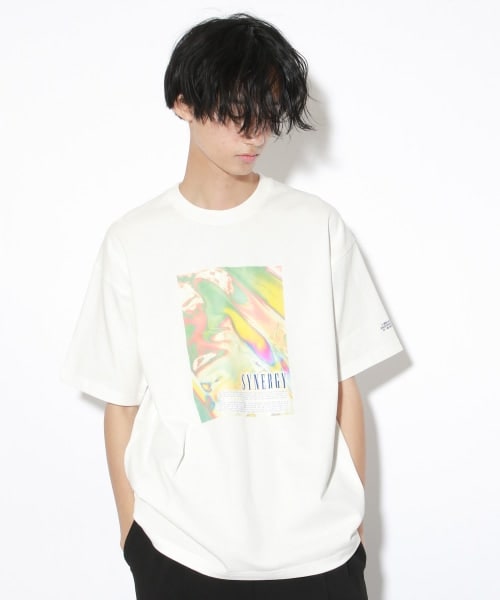 PAGEBOY（ページボーイ）の「【PAGEBOYLIM】オイルアートＴ【WEB先行予約】（トップス・レディース・オフホワイト/ブラック・M, L）」の7枚目の写真