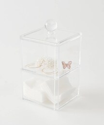 3coins（3coins）の「【and us】クリアコットンケース（その他ボディ・ヘアケア）」