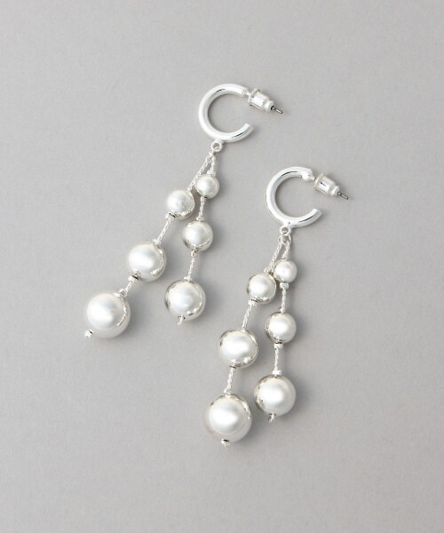 HARE（ハレ）の「ドロップボールピアス（アクセサリー・シルバー/ゴールド・FREE）」の7枚目の写真