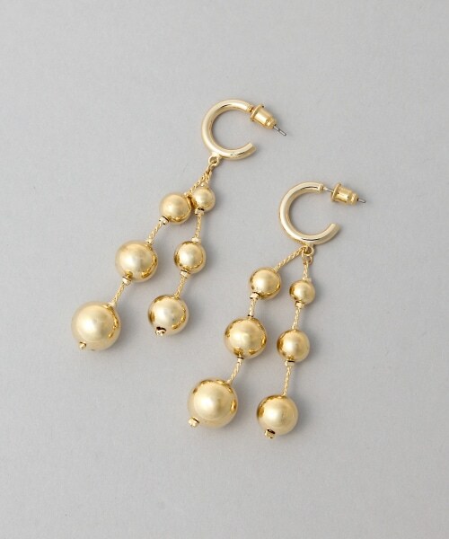 HARE（ハレ）の「ドロップボールピアス（アクセサリー・シルバー/ゴールド・FREE）」の8枚目の写真