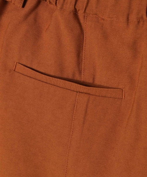 JEANASIS(ジーナシス)の「レーヨンキリカエカラーショートパンツ(パンツ・オレンジ()/ブラウン()・FREE)」の9枚目の写真