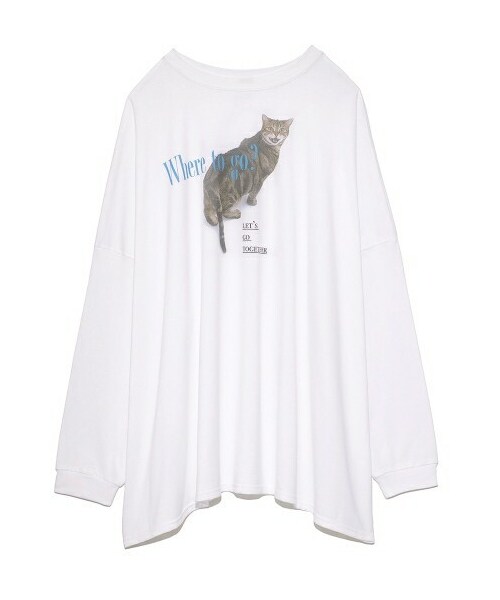 fur fur - 新品ファーファー猫プリント長袖F FURFUR（ファーファー）の「FUR FUR 猫プリントオーバーサイズ