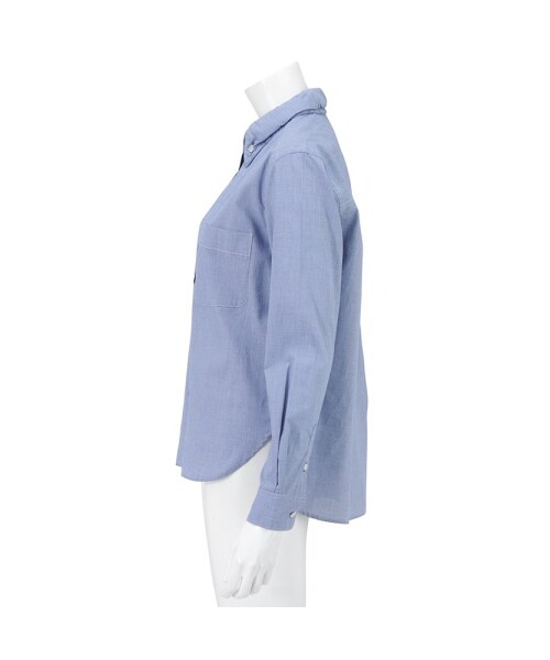 mercibeaucoup,（メルシーボークー）の「メルシーボークー、 / Ｂ：シャツ / シャツ（トップス・レディース・blue/red/charcoal gray・01）」の6枚目の写真