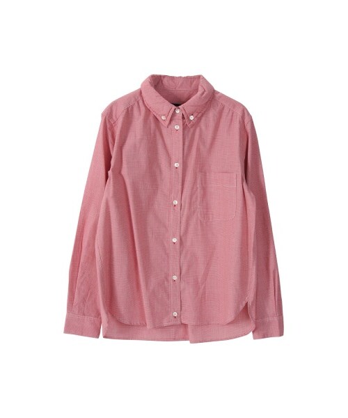 mercibeaucoup,（メルシーボークー）の「メルシーボークー、 / Ｂ：シャツ / シャツ（トップス・レディース・blue/red/charcoal gray・01）」の3枚目の写真