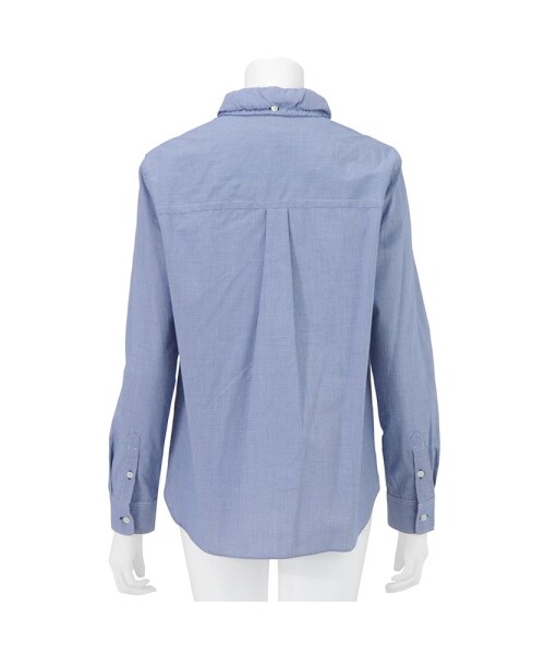 mercibeaucoup,（メルシーボークー）の「メルシーボークー、 / Ｂ：シャツ / シャツ（トップス・レディース・blue/red/charcoal gray・01）」の4枚目の写真