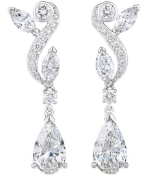 De Beers Jewellers 18kt white gold Adonis Rose diamond pendant earrings