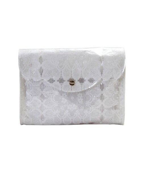 I Eye's（アイアイズ）の「On the table チェーン付フラップ型ショルダー（バッグ・レディース・アイボリー・フリー）」の2枚目の写真