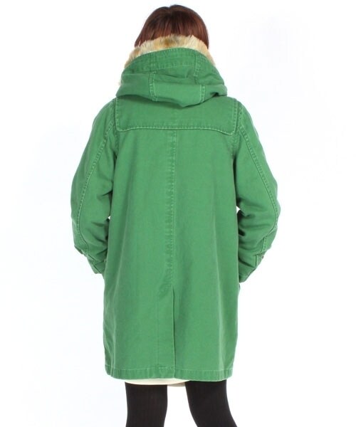 RNA-N（アールエヌエーエヌ）の「カラーボアコート（ジャケット/アウター・レディース・フォレストグリーン/チャコールグレー/ネイビー・M）」の6枚目の写真