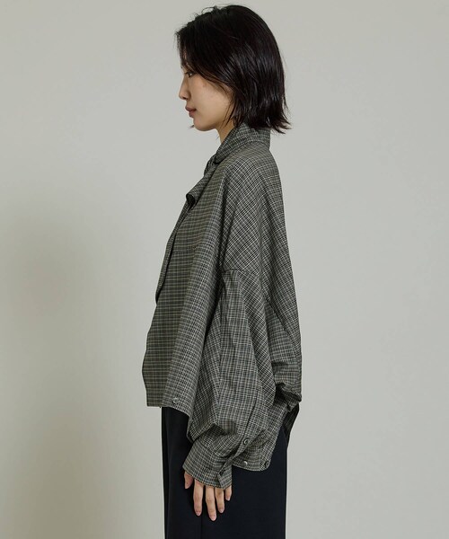 beautiful people（ビューティフルピープル）の「ダブルエンドツイードチェックフレアブラウス 1145106007（その他・レディース・BEIGE・36）」の19枚目の写真