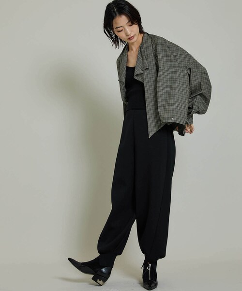 beautiful people（ビューティフルピープル）の「ダブルエンドツイードチェックフレアブラウス 1145106007（その他・レディース・BEIGE・36）」の17枚目の写真