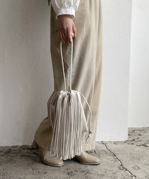 CAPRICIEUX LE'MAGE | シルキーフリンジショルダーバッグ(トートバッグ)