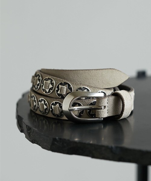 Puntovita】スエードコンチョ細ベルト