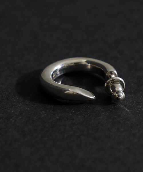 WAKAN SILVER SMITH Round ピアス PI-005 Round earring (Large) 線径 4.5mm (左耳用) | WAKAN