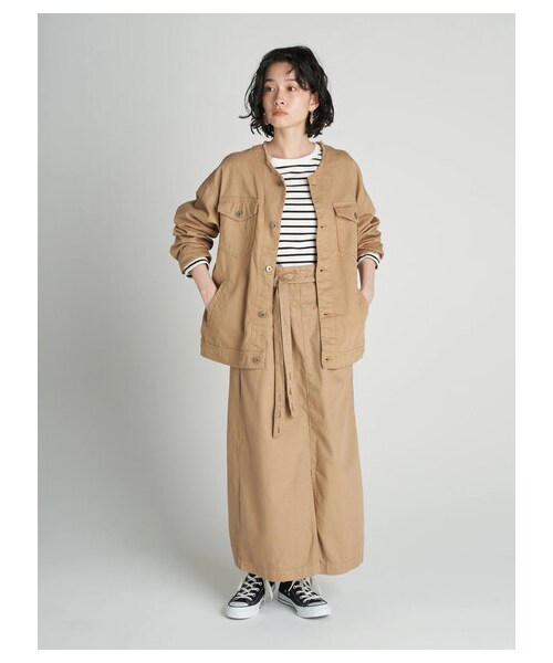 AMERICAN HOLIC（アメリカンホリック）の「2WAYハイウエストスカート（スカート・グレー/ベージュ・S/M/L）」の14枚目の写真