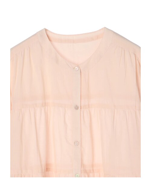 earth music&ecology（アースミュージックアンドエコロジー）の「ティアードチュニック（ワンピース/ドレス・オフホワイト/ブラック/サックスブルー/ピンクベージュ/エクリュ・F）」の3枚目の写真