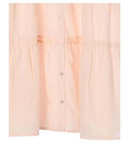 earth music&ecology（アースミュージックアンドエコロジー）の「ティアードチュニック（ワンピース/ドレス・オフホワイト/ブラック/サックスブルー/ピンクベージュ/エクリュ・F）」の5枚目の写真