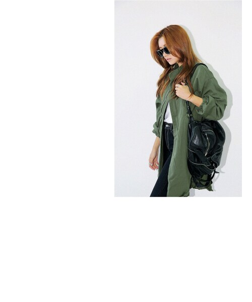 STYLENANDA（スタイルナンダ）の「チャイナカラーミニマルミリタリージャケット（ジャケット/アウター・レディース・カーキ・フリーサイズ）」の11枚目の写真