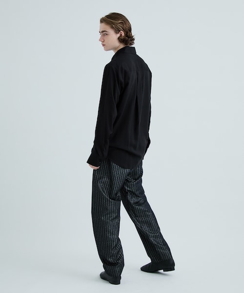 sulvam（サルバム）の「Glitter stripe tapered pants（その他・メンズ・BLACK・S/M）」の3枚目の写真