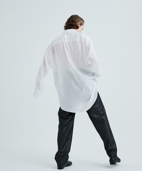 sulvam（サルバム）の「Silver line over shirt（その他・メンズ・WHITE/BLACK・S）」の13枚目の写真