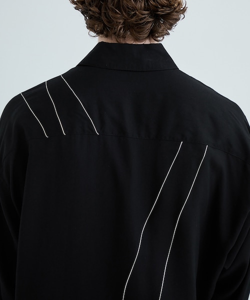 sulvam（サルバム）の「Silver line over shirt（その他・メンズ・WHITE/BLACK・S）」の10枚目の写真