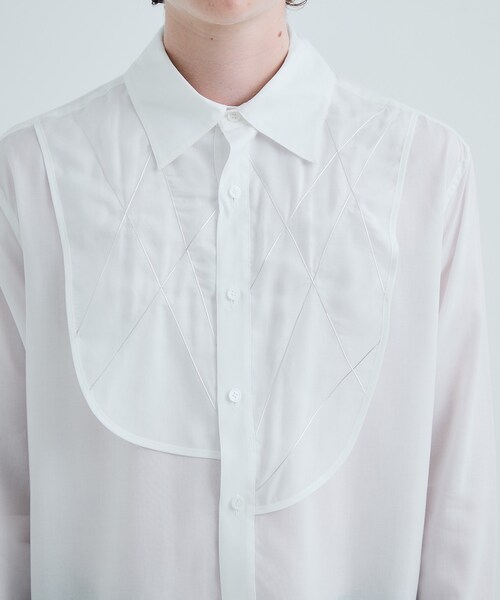 sulvam（サルバム）の「Silver line stand collar shirt（その他・メンズ・WHITE/BLACK・S/M）」の16枚目の写真
