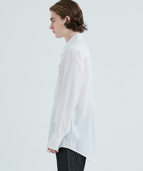 sulvam（サルバム）の「Silver line stand collar shirt（その他・メンズ・WHITE/BLACK・S/M）」の14枚目の写真
