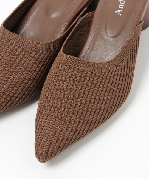 Andemiu(アンデミュウ)の「ニットミュール(シューズ・レディース・ブラック19/ブラウン50/アイボリー52・S(22.5cm)/M(23.5cm)/L(24.5cm))」の19枚目の写真