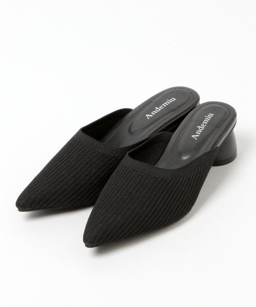 Andemiu(アンデミュウ)の「ニットミュール(シューズ・レディース・ブラック19/ブラウン50/アイボリー52・S(22.5cm)/M(23.5cm)/L(24.5cm))」の12枚目の写真