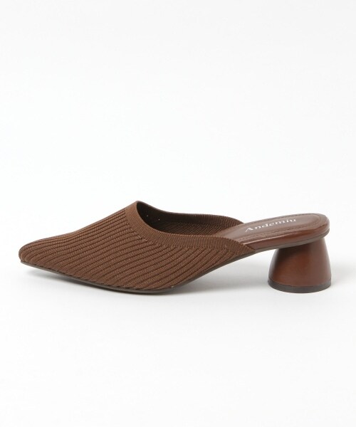 Andemiu(アンデミュウ)の「ニットミュール(シューズ・レディース・ブラック19/ブラウン50/アイボリー52・S(22.5cm)/M(23.5cm)/L(24.5cm))」の15枚目の写真