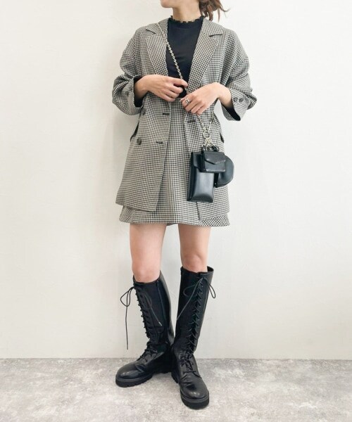 Heather（ヘザー）の「マルチチェーンショルダー（バッグ・アイボリー/ブラック・ONESIZE）」の6枚目の写真