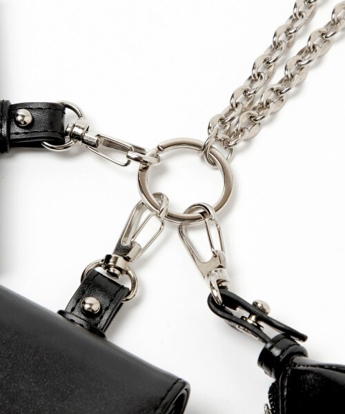 Heather（ヘザー）の「マルチチェーンショルダー（バッグ・アイボリー/ブラック・ONESIZE）」の20枚目の写真