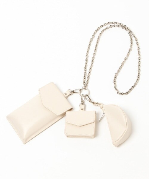 Heather（ヘザー）の「マルチチェーンショルダー（バッグ・アイボリー/ブラック・ONESIZE）」の15枚目の写真