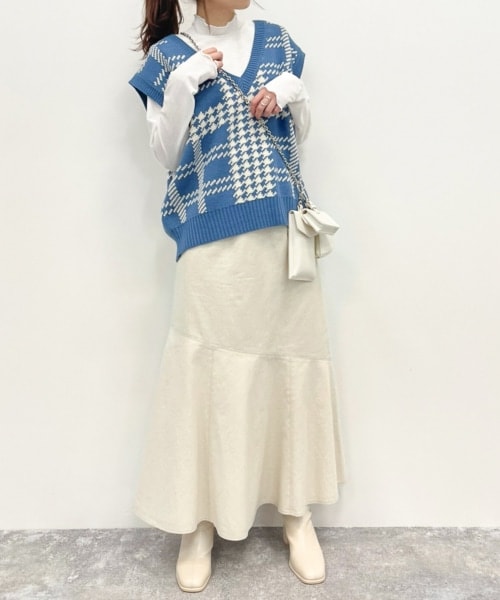 Heather（ヘザー）の「マルチチェーンショルダー（バッグ・アイボリー/ブラック・ONESIZE）」の14枚目の写真