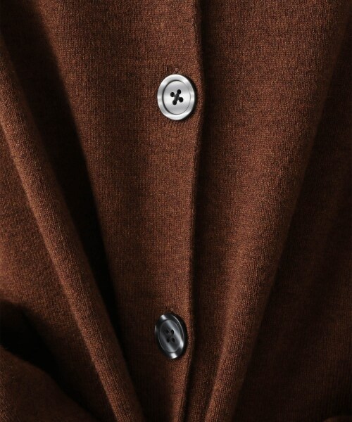 LOWRYS FARM（ローリーズファーム）の「ウスモチモチクルーミドルカーディガン（トップス・アイボリー/ブラック/ダークブラウン/ブルー・フリーサイズ）」の14枚目の写真