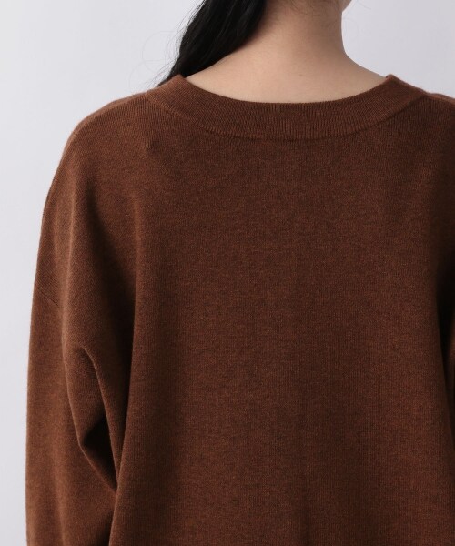 LOWRYS FARM（ローリーズファーム）の「ウスモチモチクルーミドルカーディガン（トップス・アイボリー/ブラック/ダークブラウン/ブルー・フリーサイズ）」の9枚目の写真