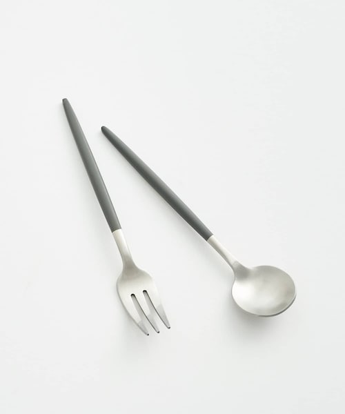 3coins スリーコインズ 3coins の シンプルシックなカトラリー フォークスプーン2本セット Sサイズ キッチンツール Wear