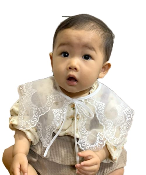 3coins(3coins)の「KIDS/つけ襟ダブル(その他雑貨・ホワイト・0)」の1枚目の写真