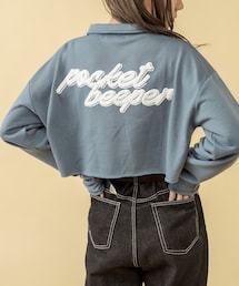 RASVOA | カットオフクロップドシャツ(ポロシャツ)