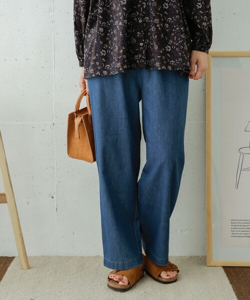 新品タグ付き コットンデニムイージーパンツ URBAN RESEARCH DOORS（アーバンリサーチドアーズ）の「コットン