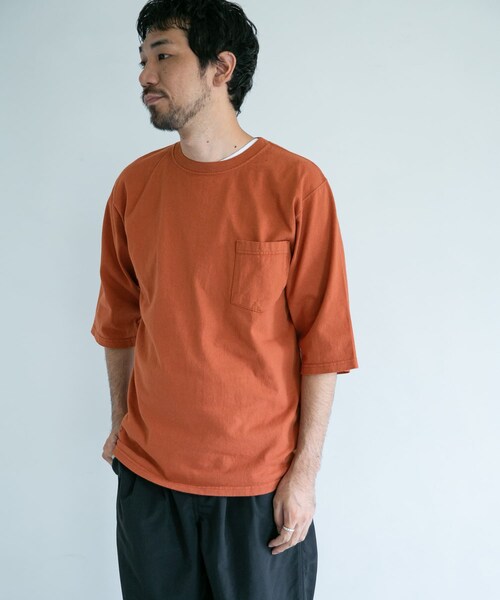 Goodwear(Since1983)(グッドウェア)の「【別注】Goodwear×DOORS 6分袖ポケットTシャツ(その他・メンズ・BrickBrown/DesertSage/FadeBlack/SlateBlue・M/L)」の6枚目の写真