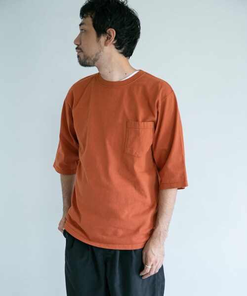 Goodwear(Since1983)(グッドウェア)の「【別注】Goodwear×DOORS 6分袖ポケットTシャツ(その他・メンズ・BrickBrown/DesertSage/FadeBlack/SlateBlue・M/L)」の5枚目の写真