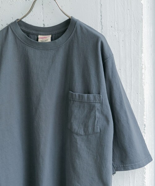 Goodwear(Since1983)(グッドウェア)の「【別注】Goodwear×DOORS 6分袖ポケットTシャツ(その他・メンズ・BrickBrown/DesertSage/FadeBlack/SlateBlue・M/L)」の4枚目の写真