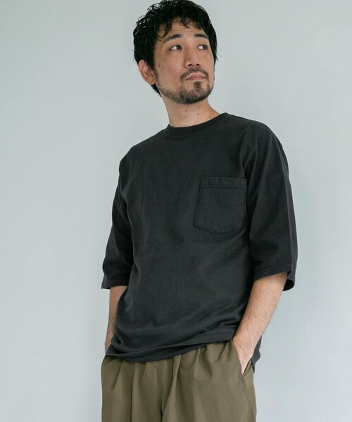 Goodwear(Since1983)(グッドウェア)の「【別注】Goodwear×DOORS 6分袖ポケットTシャツ(その他・メンズ・BrickBrown/DesertSage/FadeBlack/SlateBlue・M/L)」の3枚目の写真